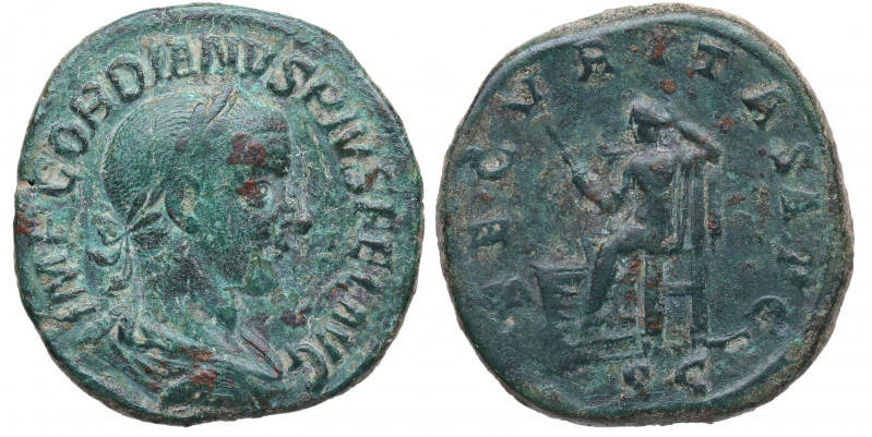 238-244 d.C. Gordiano III (238-244 d.C). Roma. Sestercio. RIC 311a; Cohén 333. A...