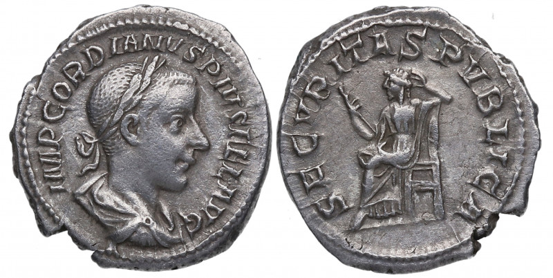 240 d.C. Gordiano III (238-244 d.C). Roma. Denario. RSC 340 – RIC 130. Ag. 3,79 ...