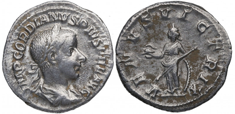 240 d.C. Gordiano III (238-244 d.C). Roma. Denario. RSC 347 – RIC 131. Ag. 2,66 ...