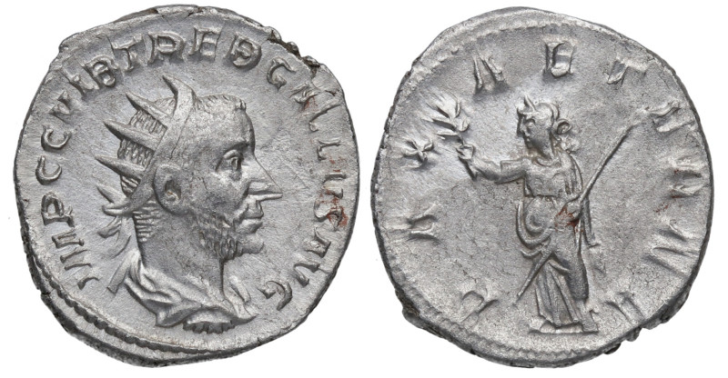 251 d.C. Treboniano Galo. Roma. Antoniniano. Ve. 4,08 g. PAX AETERNA EBC-. Est.4...