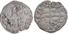 Alfonso IX (1188-1230). Asemeja E (Salamanca). Dinero. Ve. 0,61 g. BC+. Est.40.