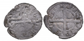 1188-1230. Alfonso IX (1188-1230). SI borroso (Compostela). Dinero. Orol 28 . Ve. 0,55 g. BC+ / MBC. Est.30.