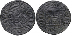 Sancho IV (1284-1295). Toledo. Cornado. Ve. 1,03 g. MBC-. Est.30.