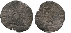 Enrique II (1369-1379). Burgos. Dinero. Ve. 0,67 g. BC+. Est.24.