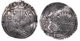 Reyes Católicos (1469-1504). Segovia. Real . A&C 381. Ag. 2,16 g. Rara. MBC. Est.120.