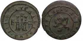 1611. Felipe III (1598-1621). Segovia. 2 Maravedís. A&C. Cu. 1,34 g. MBC. Est.24.