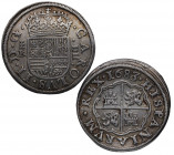 1683. Carlos II (1665-1700). Segovia. 4 Reales. B. A&C 558. Ag. 12,79 g. ESCASA. Acueducto de 2 arcos. Ligeramente alabeada. EBC- / MBC+. Est.700.