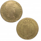 1820. Fernando VII (1808-1833). Madrid. 4 Escudos. GJ. A&C 1716. Au. 13,55 g. MBC+ / MBC. Est.850.