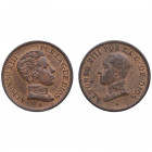 1906*6 y 1912*2. Alfonso XIII (1886-1931). Madrid. 2 Monedas de 1 Céntimo. SLV y PCV. Ag. EBC+. Est.30.