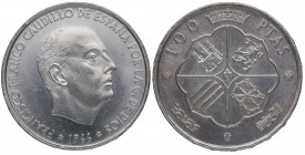 1966*66. Franco (1939-1975). 100 pesetas. A&C 145. Ag. SC-. Est.18.