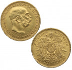 1912. Austria. 10 Coronas. Au. 3,38 g. Marquita en anverso. EBC / SC. Est.250.
