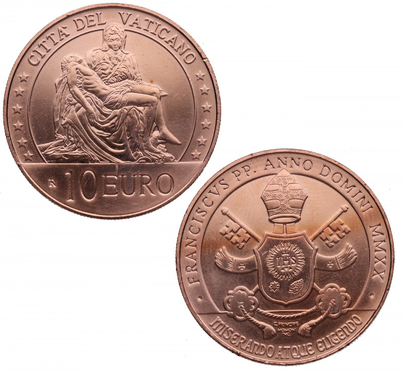 2020. Vaticano. Madrid. 10 Euros. Cu. 15,09 g. SC. Est.25.