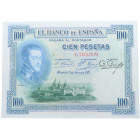 1925. Alfonso XIII (1886-1931). 100 pesetas. Pick 69c. Sin serie. EBC+. Est.30.