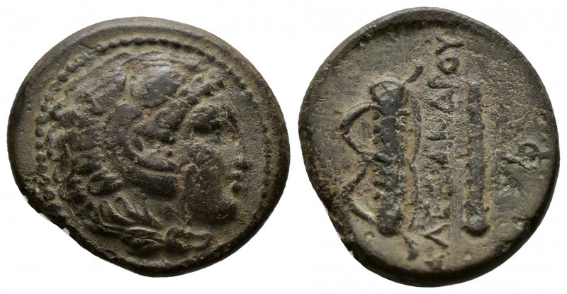 (Bronze, 5.05g 20mm) Kings of Macedon. Sardeis. Alexander III "the Great" 336-32...
