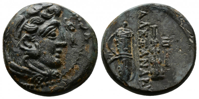 (Bronze, 5.01g 19mm) Kings of Macedon. Sardeis. Alexander III "the Great" 336-32...