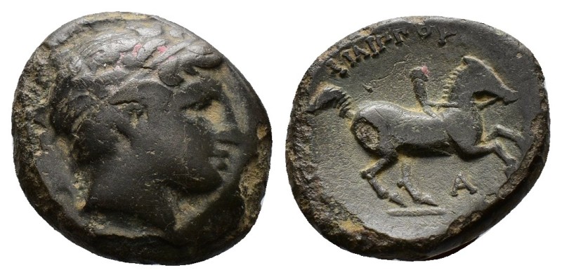 (Bronze, 4.95g 18mm) Kings of Macedonia, Philip II, 359-336 and posthumous issue...