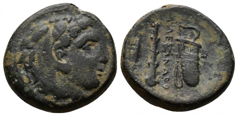 (Bronze, 6.67g 19mm) Kings of Macedonia, Alexander III, 336-323 and posthumous i...