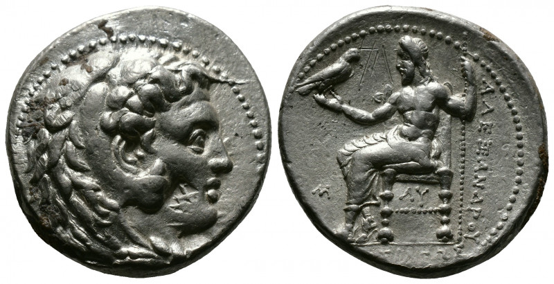 (Silver 17.12g 27mm) KINGS OF MACEDON. Alexander III. the Great (336-323 BC). Te...