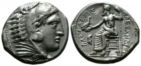 (Silver 17.16g 28mm) KINGS OF MACEDON. Alexander III 'the Great' (336-323 BC). Tetradrachm. Amphipolis.
Obv: Head of Herakles right, wearing lion skin...