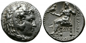 (Silver 17.16g 26mm) Kings of Macedon. Alexander III "the Great" 336-323 BC. Tetradrachm AR. Babylon.
Head of Herakles to right, wearing lion skin hea...