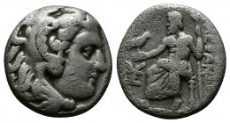 (Silver 3.99g 16mm) Kingdom of Macedon. Alexander III 'the Great' AR Drachm. Sardes, circa 323-322 BC. 
Head of Herakles right, wearing lion's skin
Re...