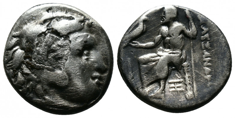(Silver 4.15g 17mm) Kingdom of Macedon, Alexander III 'the Great' AR Drachm. cir...