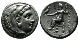 (Silver 4.24g 17mm) Kingdom of Macedon, Alexander III 'the Great' AR Drachm. circa 318-301 BC. 
Head of Herakles right, wearing lion skin headdress
Re...