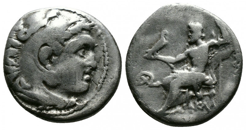 (Silver 4.07g 18mm) Kingdom of Macedon, Alexander III 'the Great' AR Drachm. cir...