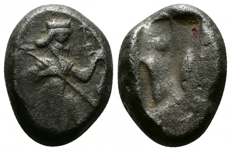 (5.43g 15mm Silver) Achaemenid Kings of Persia AR Siglos. Sardes, circa 420-375 ...