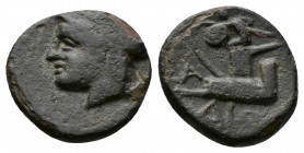 (1.20g 12mm Bronze)unreaserched coin AE circa 2.th 1.th Century