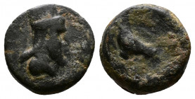 (Bronze, 2.28g 14mm) Unresearched coin. Circa 1th century BC