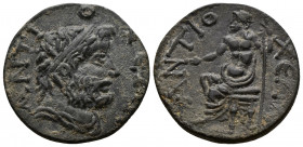 (Bronze, 6.94g 24mm) Caria, Antioch ad Maeandrum Pseudo-autonomous issue, struck circa 3rd century AD. AE
ANTIOXEΩN, draped bust of Demos right 
Rev. ...