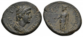 (3.48g 20mm Bronze) Lydia. Sardis . Pseudo-autonomous issue AD 54-68. Time of Nero, ΤΙ. ΚΛ. ΜΝΑΣΕΑΣ (Ti. Kl. Mnaseas), strategos 
 draped youthful bus...