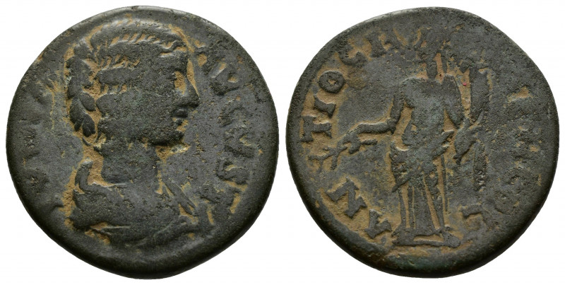 (6.40g 23mm Bronze) Pisidia, Antiochia. Julia Domna (Augusta, 193-217) AE
 IVLIA...
