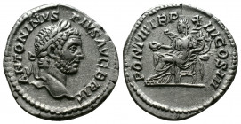 (Silver,3.32g 19mm) Caracalla (198-217). AR Denarius, 
Laureate head right. 
Rev. Concordia seated left, holding patera and double cornucopiae. 
RIC I...
