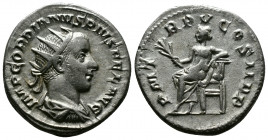 (Silver,4.44g 22mm) Gordian III. AD 238-244. Rome. Antoninianus AR
radiate, draped and cuirassed bust right
Rev: Apollo seated left with branch and ly...