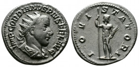 (Silver,4.15g 23mm) Gordian III AR Antoninianus. Rome, 241-243. 
Radiate, draped and cuirassed bust right. 
Rev: Jupiter standing facing, head right, ...