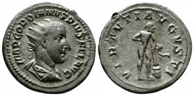 (Silver,3.99g 23mm) Gordian III (238-244 AD) Rome AR Antoninianus
Radiate, draped and cuirassed bust of Gordian III to right.
Rev: Hercules standing r...