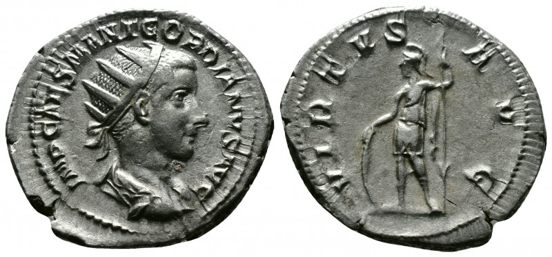 (Silver,3.63g 24mm) Gordian III. AD 238-244. Rome. Antoninianus AR
radiate, drap...