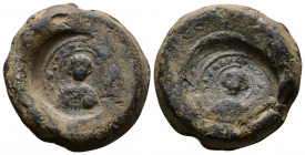 (Lead, 18.26g 26mm) Byzantine Circa 7th-11th centuries