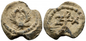 (Lead, 10.84g 24mm) Byzantine Circa 7th-11th centuries
