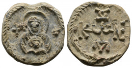 (Lead, 9.36g 22mm)Byzantine Circa 10th-11th centuries