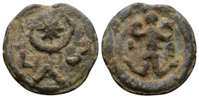 (Lead3.90g 20mm) Roman Seal or pendant 4th- 6th AD century