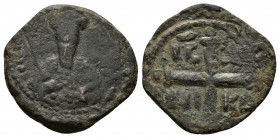 (Bronze, 2.58g 19mm) Tancred AD 1101-1103. Antioch. Follis AE