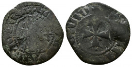 (Bronze,2.42g 22mm) Cilician Armenia. Gosdantin I AE Kardez. Royal. Sis mint, AD 1298-1299. 
Gosdantin standing facing, holding sword and cross 
Rev: ...