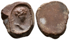 (Terracota, 2.05g, 19mm) 3th century BC - 3th AD century