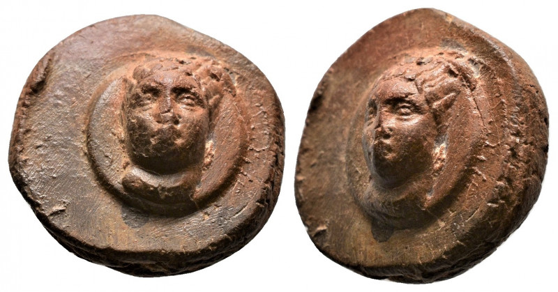 (Terracota, 1.76g 19mm) 3th century BC - 3th AD century