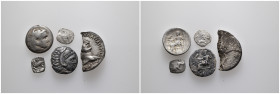 (Silver,14.60g) 5 ancients piece. Sold as seen