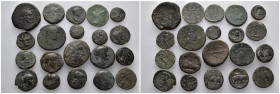 (Bronze, 127.40g) 20 ancients piece. Sold as seen