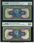 Brazil Thesouro Nacional 20 Mil Reis ND (1931) Pick 48c; 48d Two Examples PMG Choice Uncirculated 64 EPQ; Choice About Unc 58 EPQ. 

HID09801242017

©...